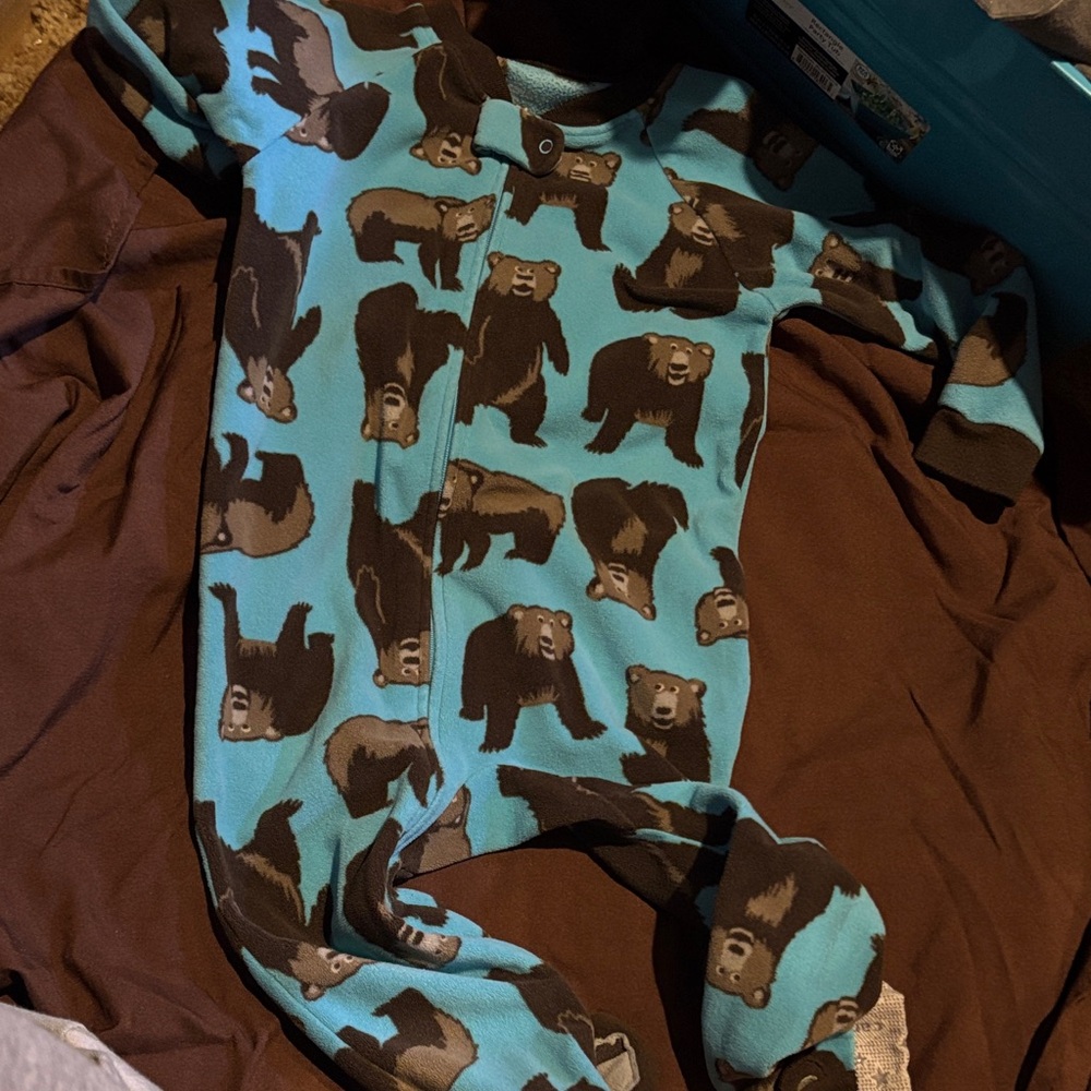 Carter's Super Comfy Blue and Brown Onesie